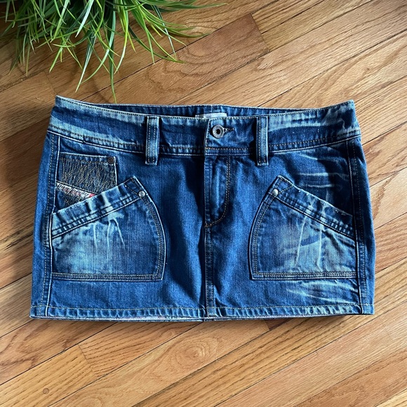Diesel Dresses & Skirts - Y2K Diesel Denim Mini Skirt